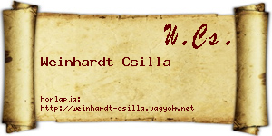 Weinhardt Csilla névjegykártya