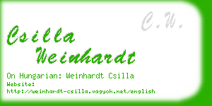 csilla weinhardt business card